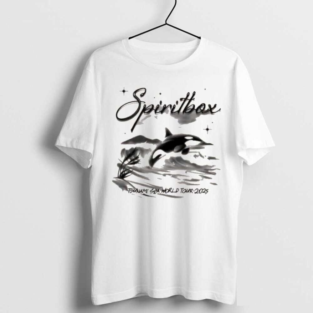 Officials Spiritbox Tsunami Sea World Tour 2025 Orca Whale Premium T Shirt